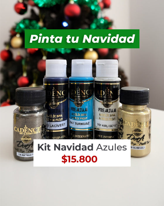 KIT NAVIDAD AZULES