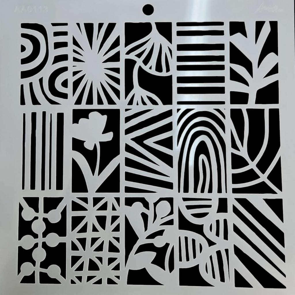AA0113 STENCIL ANI ARTS 25X25
