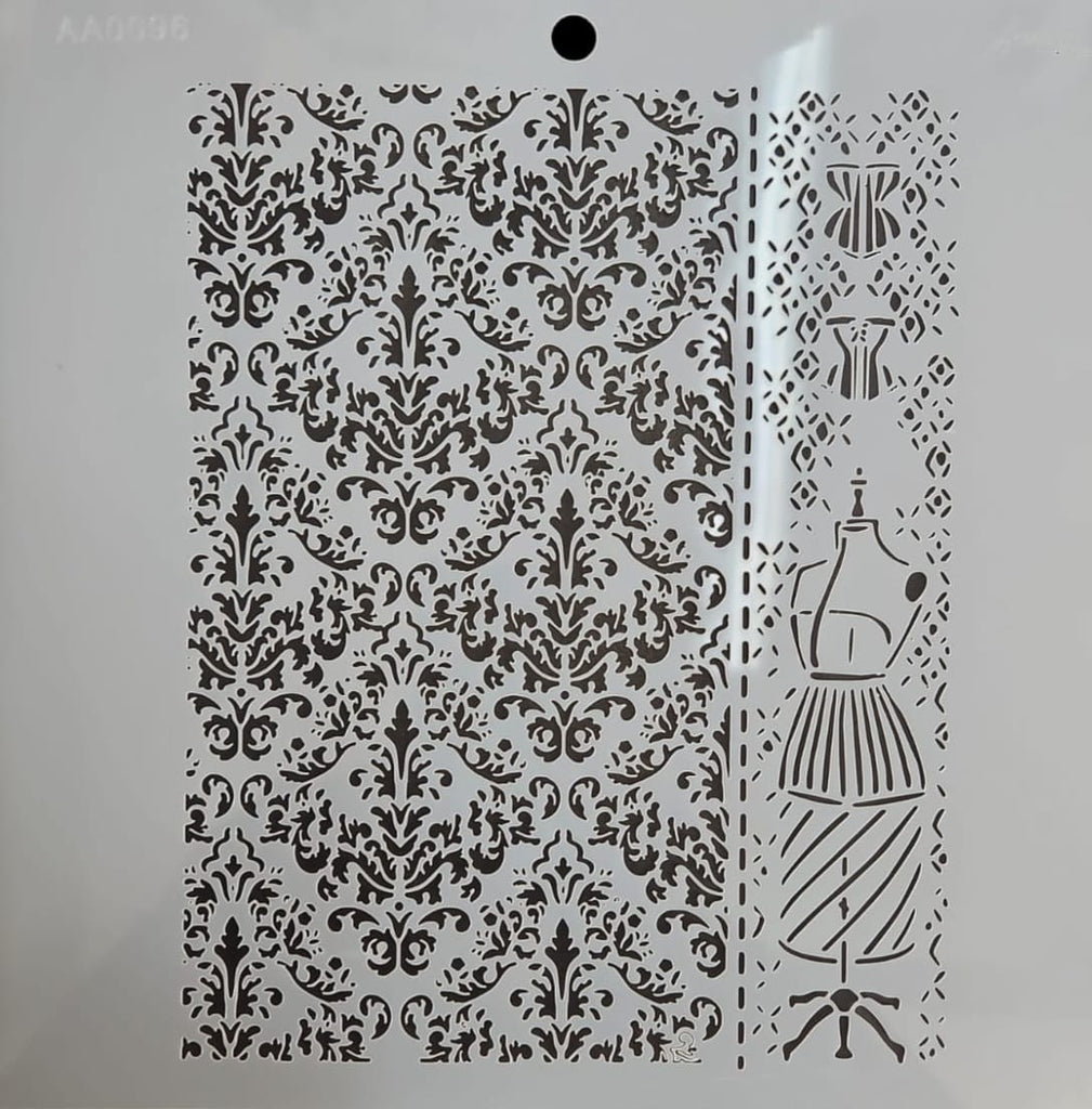 AA0096 STENCIL ANI ARTS 25X25