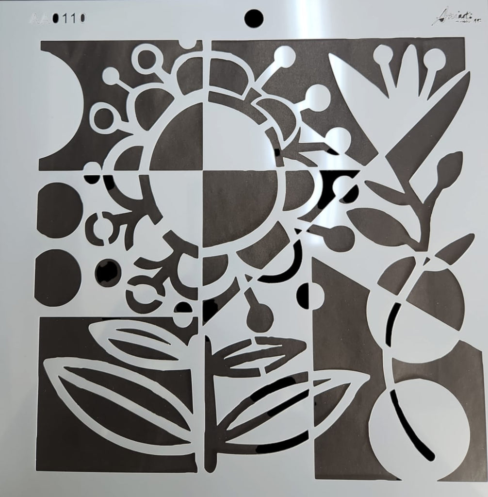 AA0110 STENCIL ANI ARTS 25X25