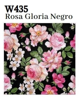 SERVILLETA MODELO ROSA GLORIA NEGRO