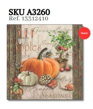 SERVILLETA MODELO AUTUMN GARDENING