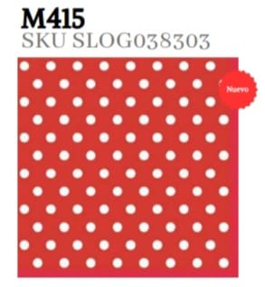 SERVILLETA MODELO RED DOTS II