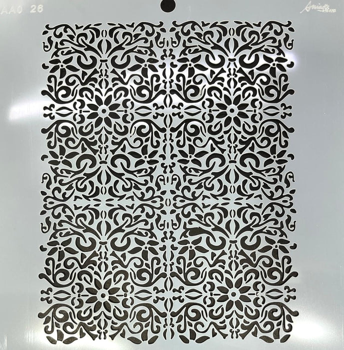 AA0126 STENCIL ANI ARTS 25X25