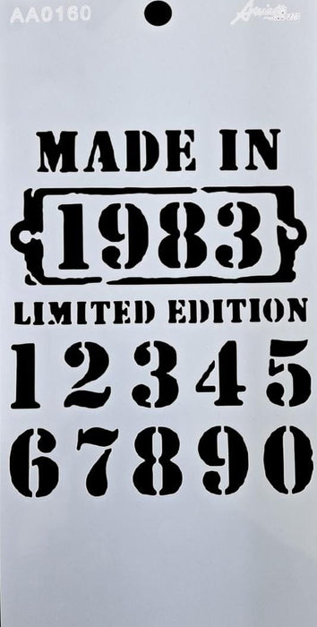 AA0160 STENCIL ANI ARTS 25X25