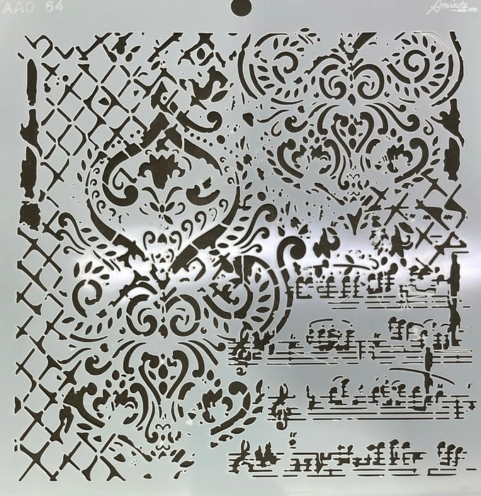 AA0164 STENCIL ANI ARTS 25X25