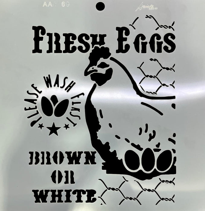 AA0169 STENCIL ANI ARTS 25X25