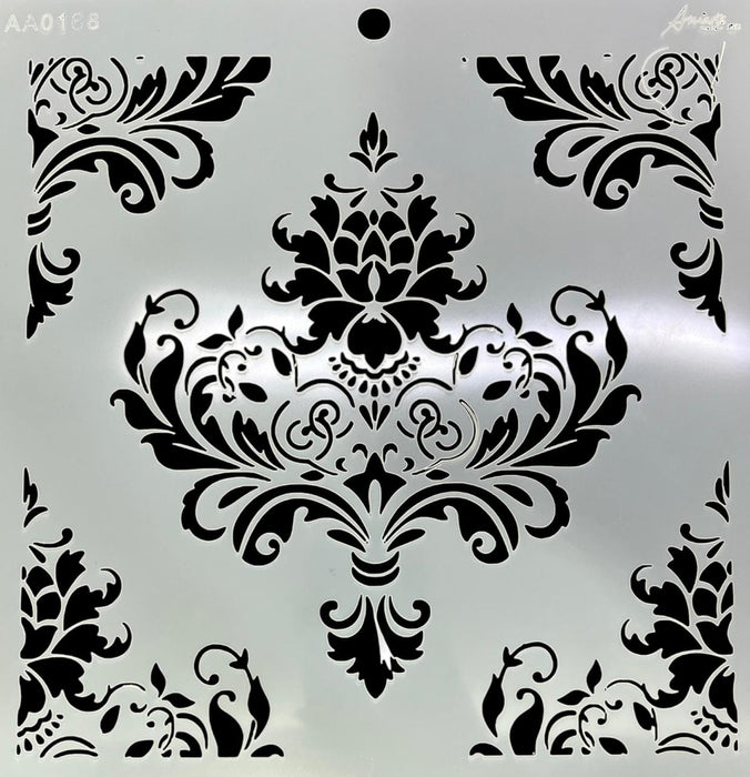 AA0168 STENCIL ANI ARTS 25X25