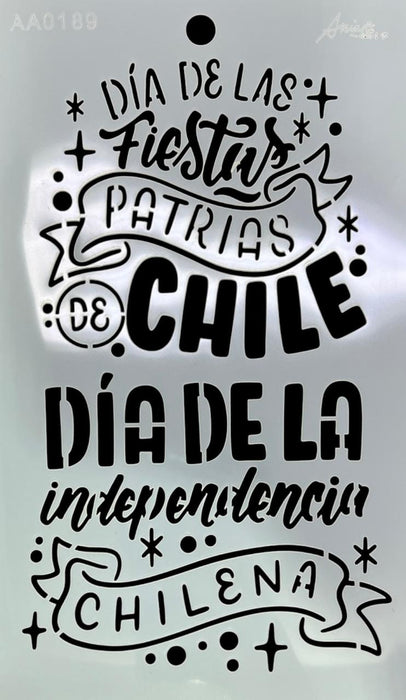 STENCIL ANI ARTS AA0189 15X25