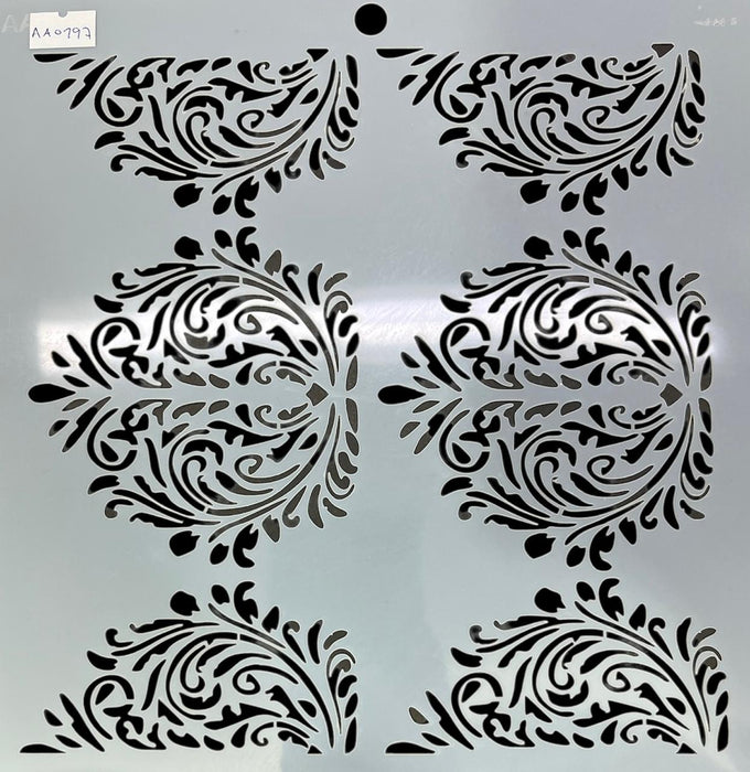 AA0197 STENCIL ANI ARTS 25X25