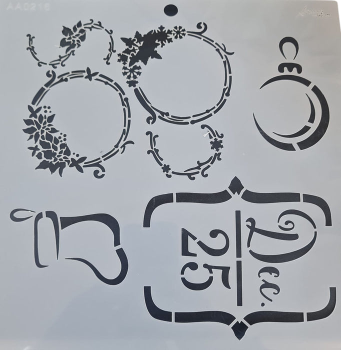 AA0216 STENCIL ANI ARTS 25X25
