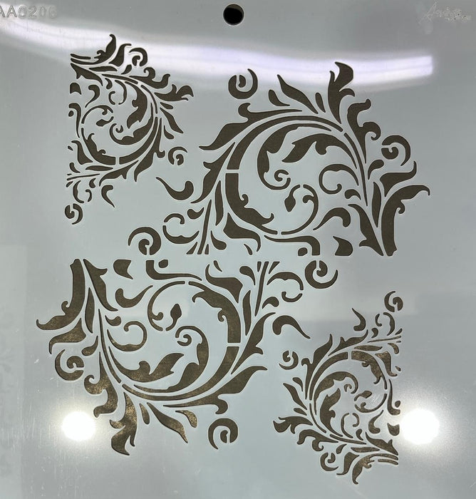 AA0206 STENCIL ANI ARTS 25X25