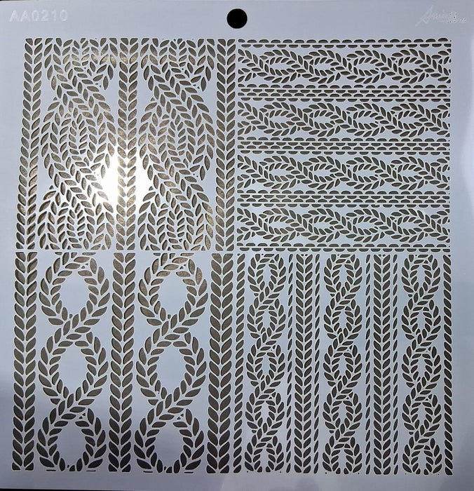 AA0210 STENCIL ANI ARTS 25X25