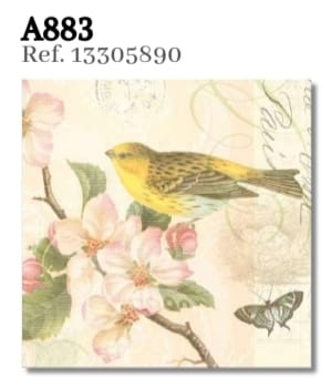 SERVILLETA MODELO BIRD AND BLOSSOM
