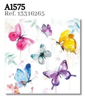 SERVILLETA MODELO BUTTERFLY COLLECTION WHITE