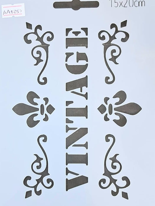 AA0250 STENCIL ANI ARTS 15X20