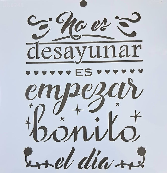 AA0245 STENCIL ANI ARTS 25X25