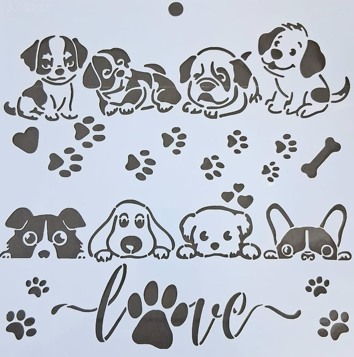 AA0231 STENCIL ANI ARTS 25X25