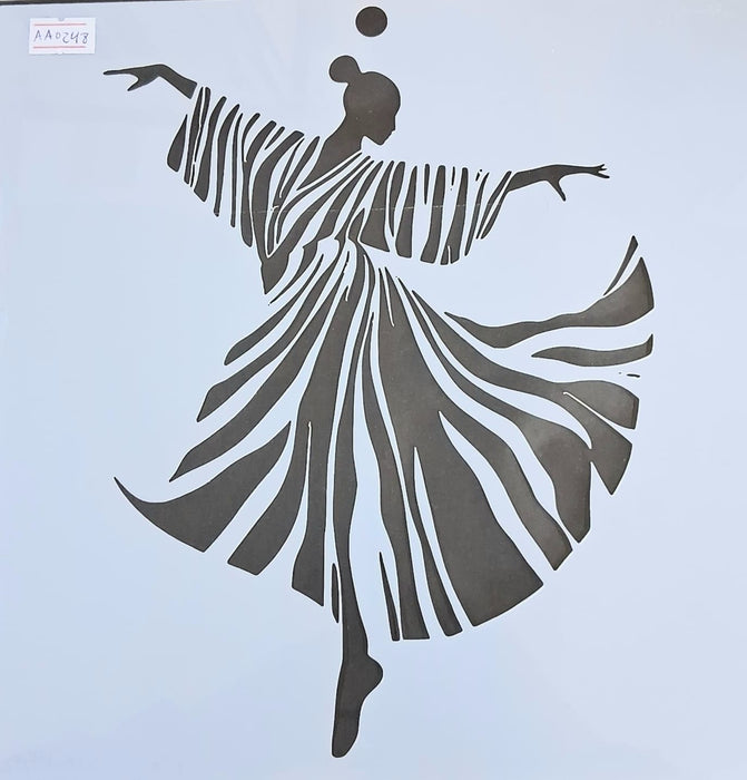AA0248 STENCIL ANI ARTS 25X25
