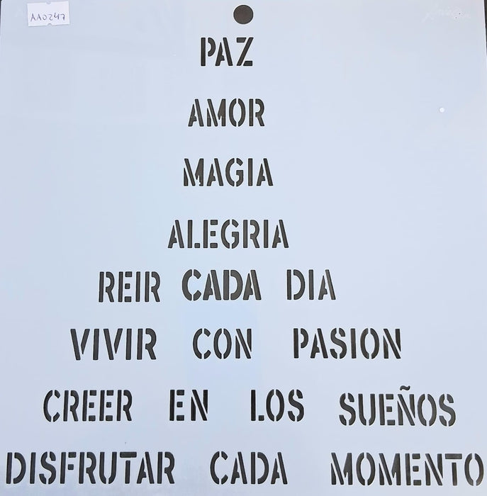 AA0247 STENCIL ANI ARTS 25X25