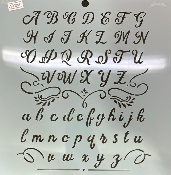 AA0256 STENCIL ANI ARTS 25X25