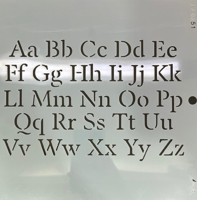 AA0251 STENCIL ANI ARTS 25X25