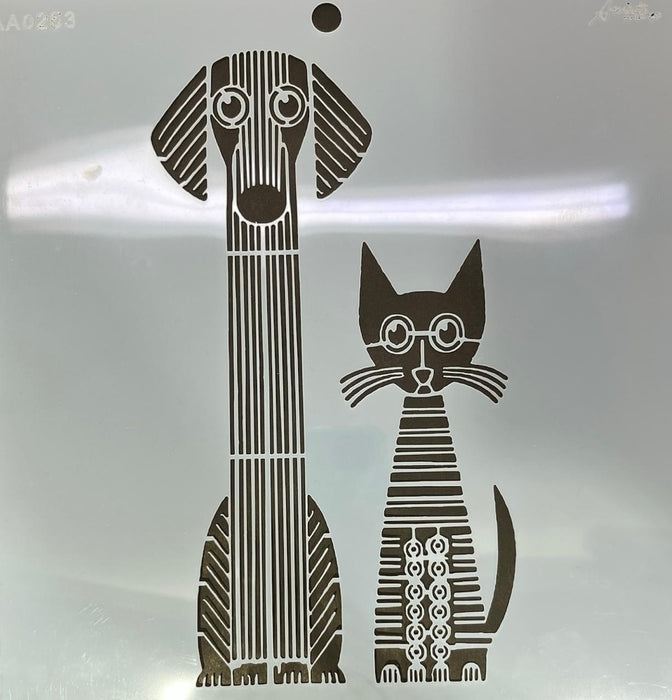 AA0253 STENCIL ANI ARTS 25X25