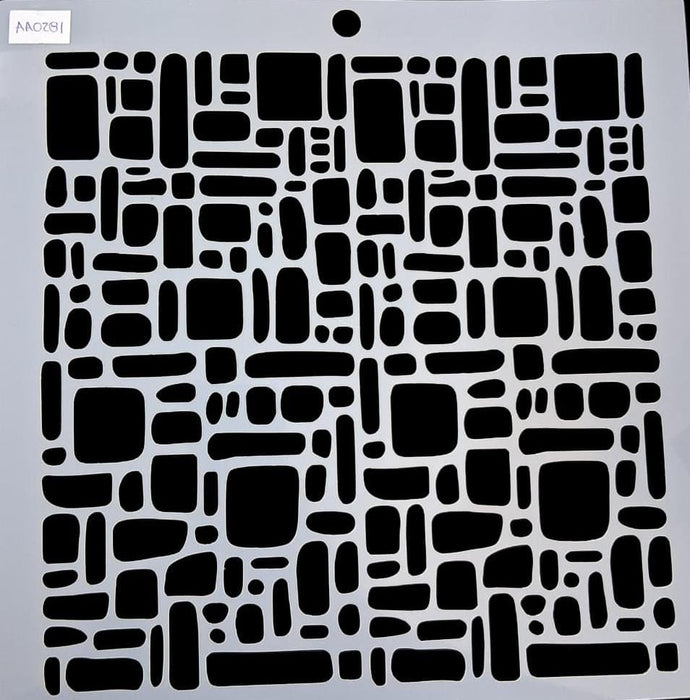 AA0281 STENCIL ANI ARTS 25X25