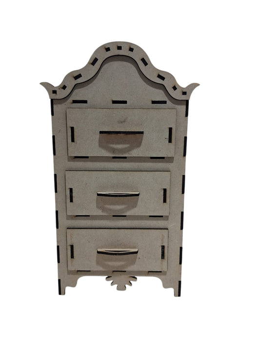 AL164 CAJONERA LASER TRIPLE REINA 30X18CM
