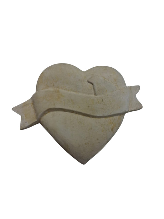 YP184 CORAZON LIENZO PAJARO 17X14CM