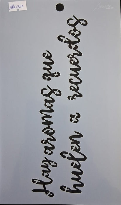 AA0312 STENCIL ANI ARTS 25X25