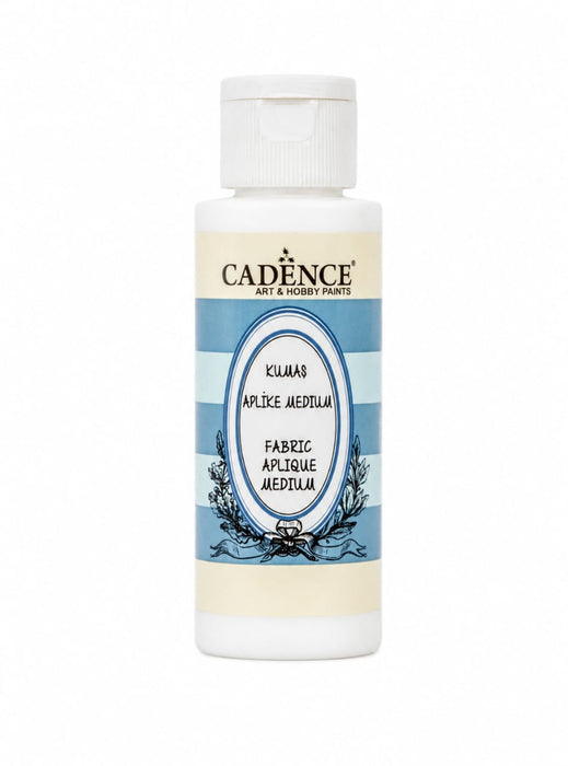 Medium Adhesivo Textil Cadence 70 ml – Medium especial para pegar tejidos de algodón entre sí, ideal para proyectos de costura creativa, decoración y manualidades en tela