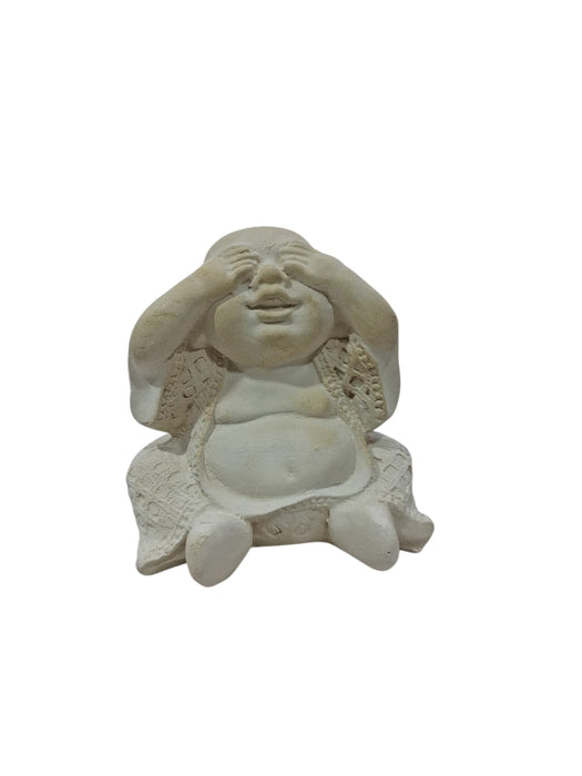 TRÍO DE BUDAS SABIOS GORDOS BU0111 12X11CM– FIGURAS DECORATIVAS PARA PINTAR Y DECORAR