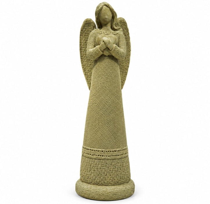 Figura de Ziña Angel con Corazon 19cm – Figura Decorativa para Pintar y Personalizar
