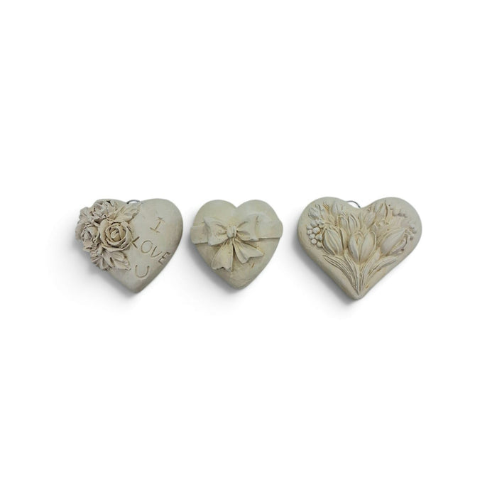 Figura de Ziña Corazones Tallados 5x5cm – Figura Decorativa para Pintar y Personalizar