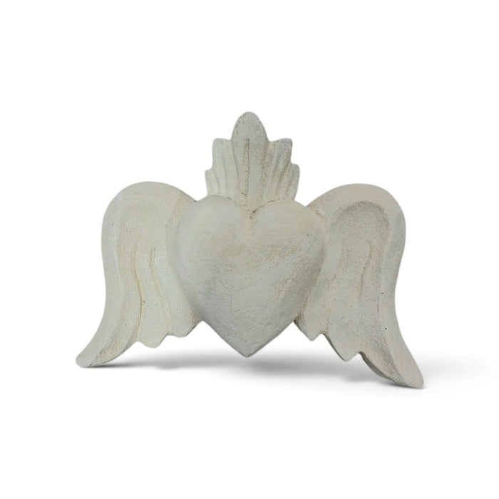 Figura de Ziña Corazon Alas Abajo cm – Figura Decorativa para Pintar y Personalizar