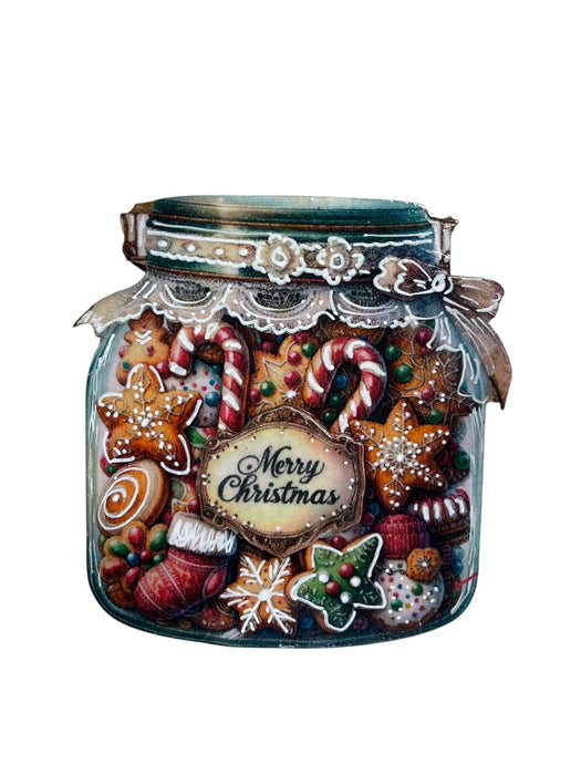 CS-001 SET APLIQUE DE MADERA NAVIDAD