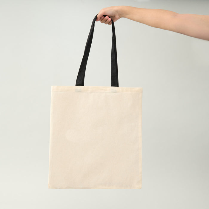 BAN11 BOLSA DE ALGODON CON MANILLA NEGRA 40X60CM