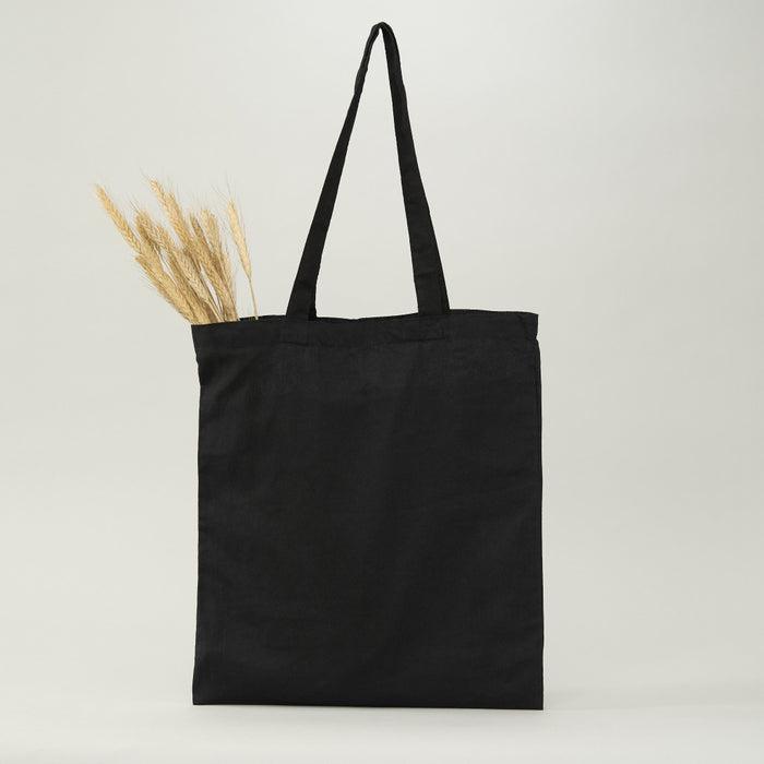 BAN04 BOLSA DE ALGODON NEGRA 42X38