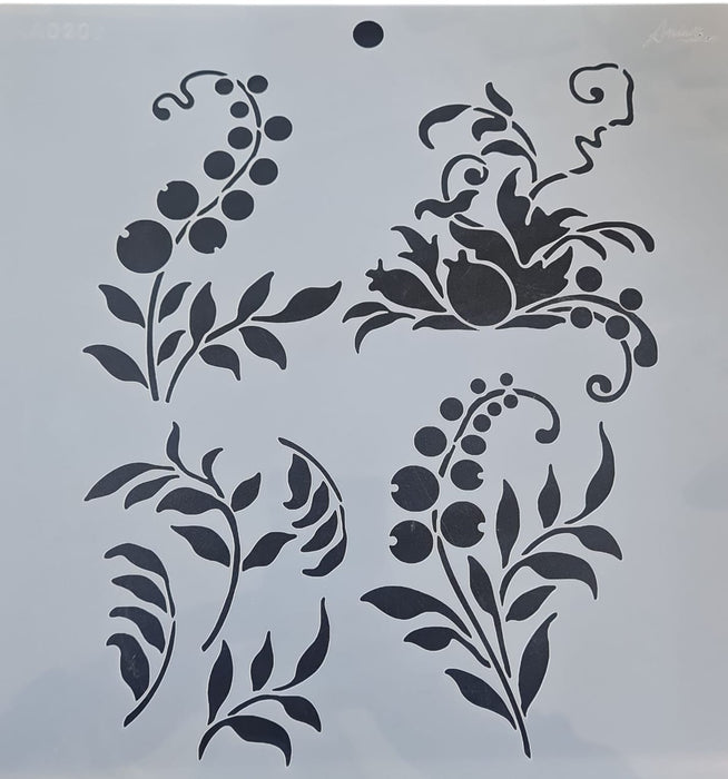 AA0209 STENCIL ANI ARTS 25X25