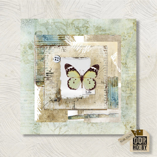 LAMINA DE PAPEL KRAFT 30X30
