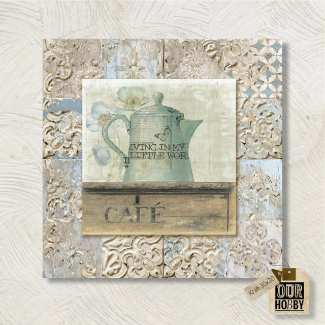 LAMINA DE PAPEL KRAFT 30X30 — FOLKARTCL