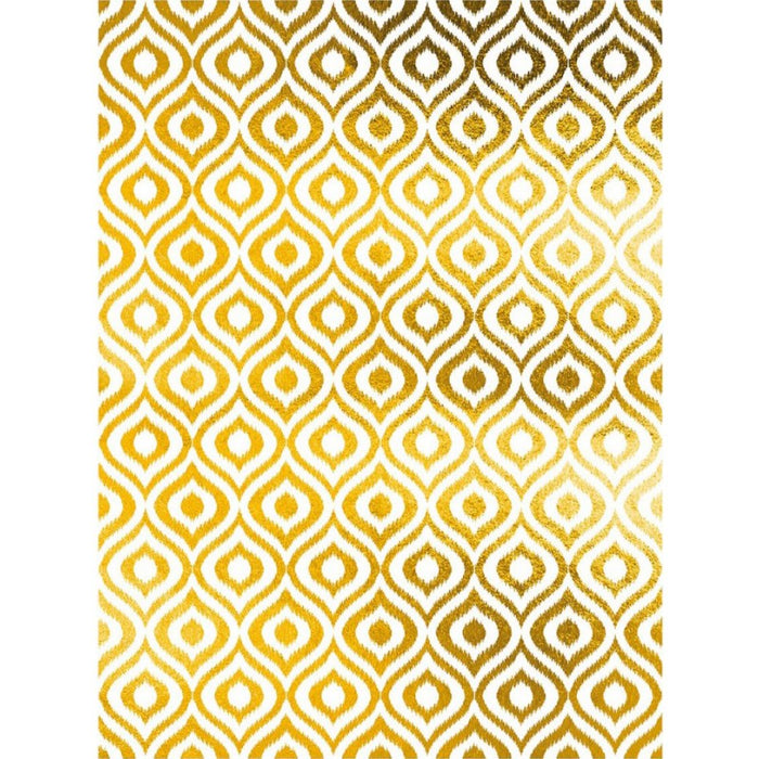 PAPEL DE ARROZ FONDO ORO MOROCCO II MODELO016 30X41CM