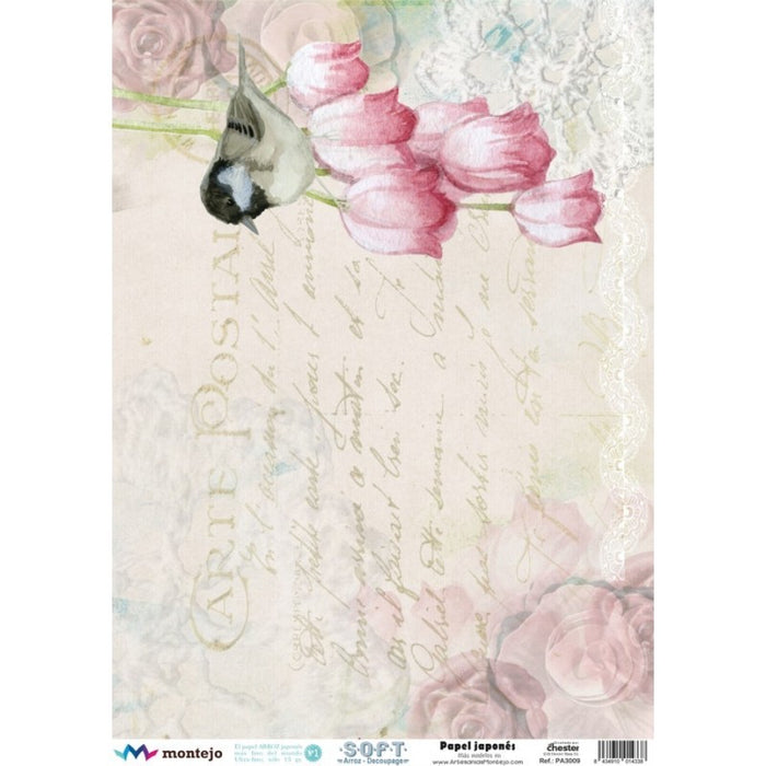 PAPEL DE ARROZ JAPONES SOFT A3 30X41CM SPA3009