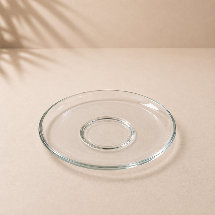 PVT02 PLATO DE VIDRIO TEMPLADO 17CM