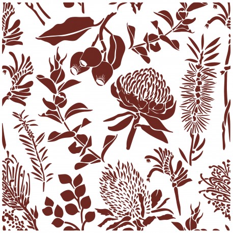 Miss Stencils MNC013 25x25cm - Plantilla Decorativa Reutilizable para Pintura, Manualidades y Arte