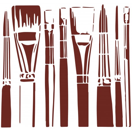 Miss Stencils MNC022 25x25cm - Plantilla Decorativa Reutilizable para Pintura, Manualidades y Arte