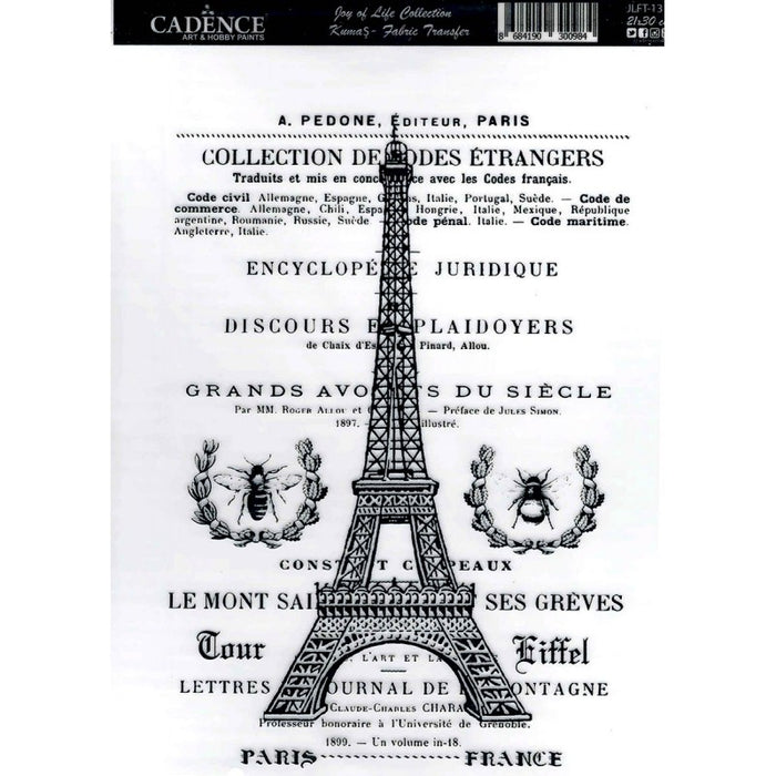 TRANSFER TEXTIL 21X30CM JLFT-13