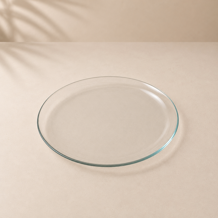 PLATO DE VIDRIO REDONDO 30CM