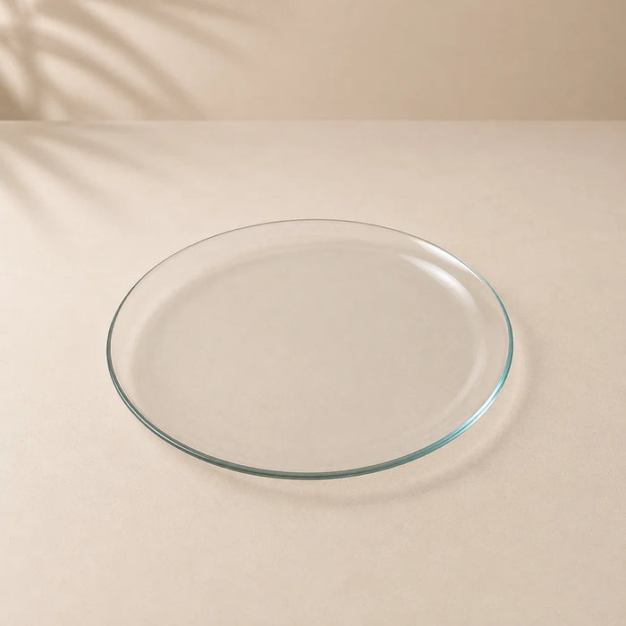 Plato de Vidrio Redondo 20 cm - Ideal para intervenir con pintura, hacer decoupage y múltiples técnicas decorativas